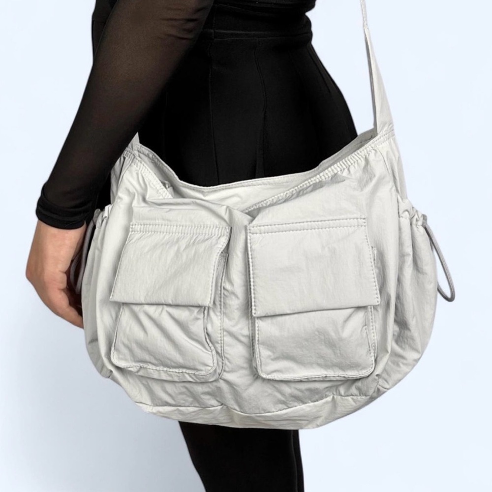 NWT Wicked Misfit Multi Pocket Moon Nylon Bag